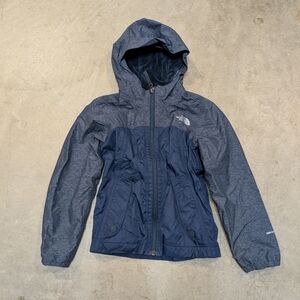 The North Face Dryvent Girls XS Blue Jacket Hooded Full Zip